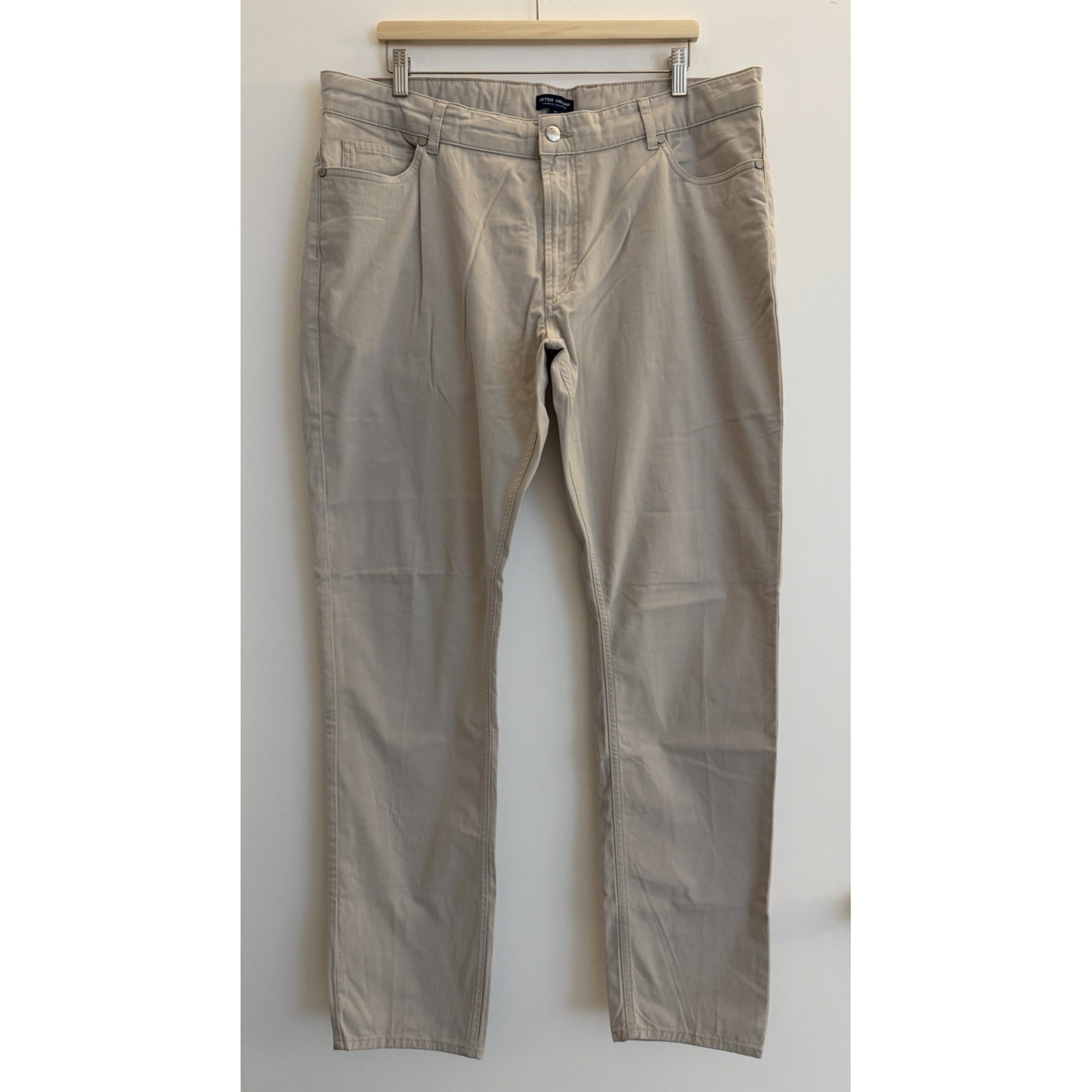 Peter Millar Crown Crafted Men's Delvin Twill Pants 40x33 Preppy Nwt Color Stone